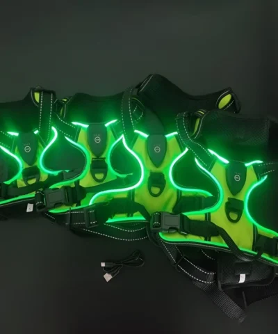 Pet LED Vest, Dog Vest, green color