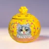 Custom Pet Urn Planet in yellow color