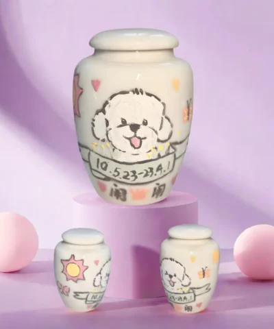 Custom Pet Urn Vase-shape full views